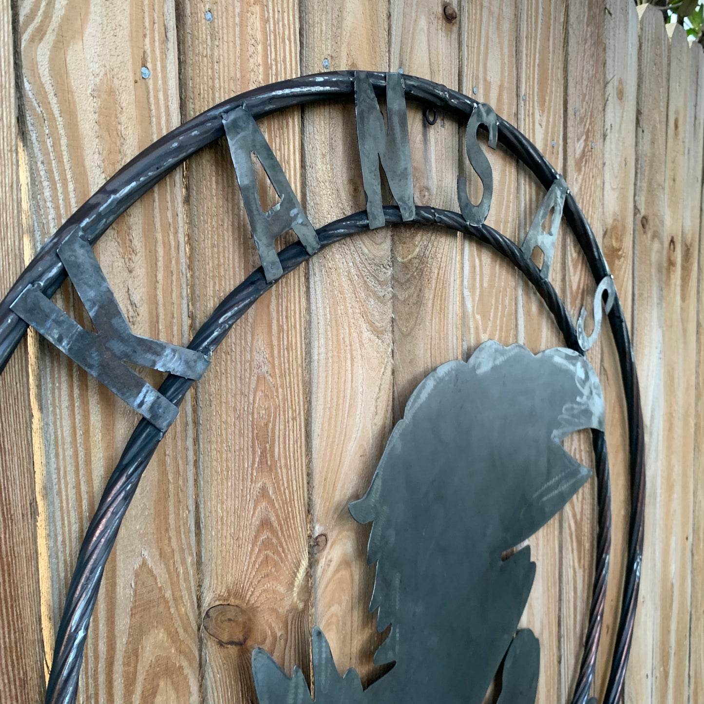 KANSAS JAYHAWKS RAW CUSTOM METAL VINTAGE CRAFT SIGN UNPAINTED TEAM HANDMADE