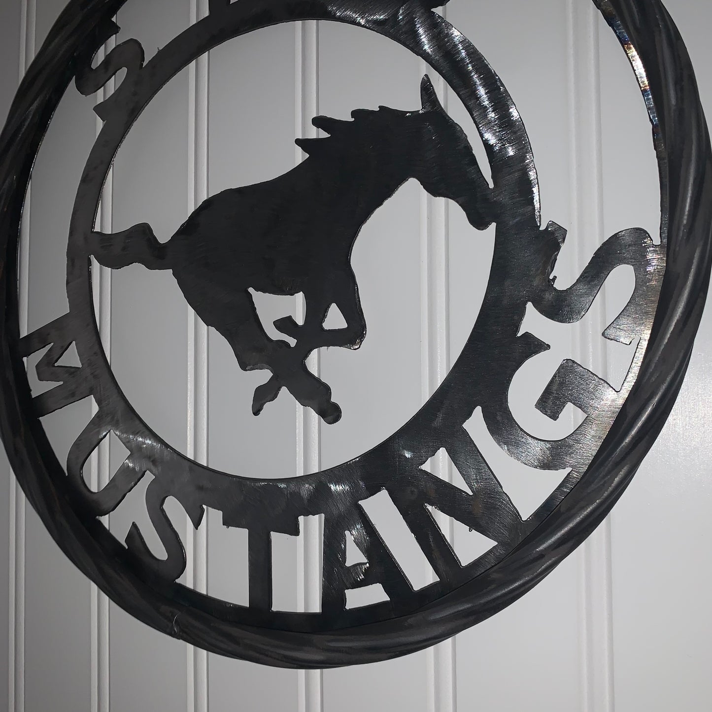 12",18",24",32",36" SMU MUSTANGS RAW METAL CUSTOM VINTAGE CRAFT WALL ART TEAM SIGN HANDMADE