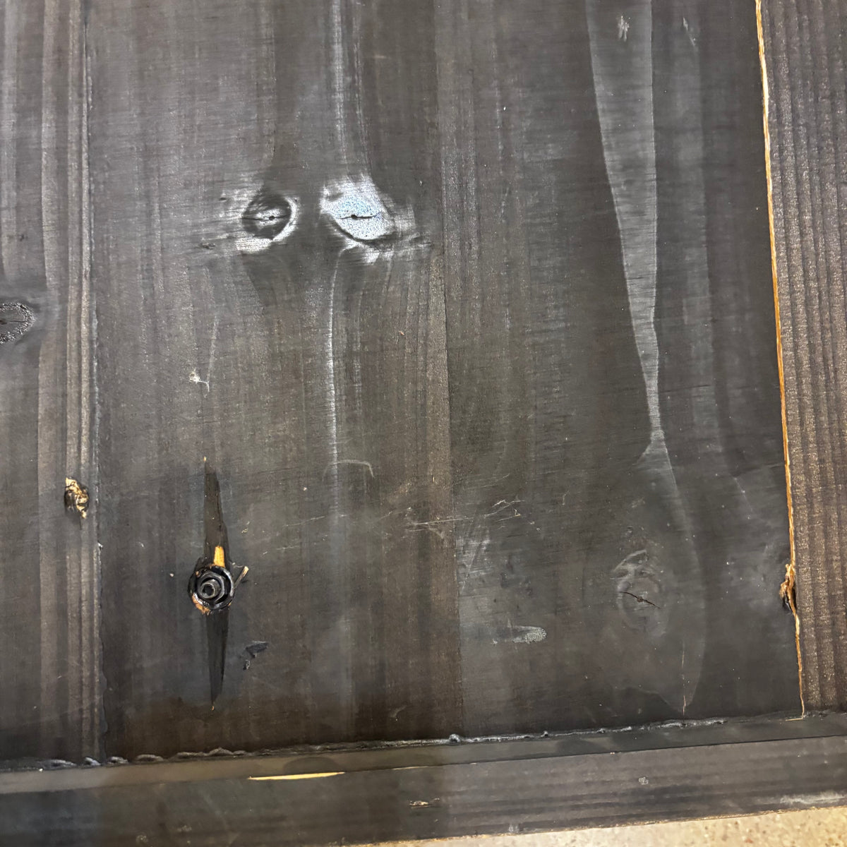 METAL STAR ON WOOD PANEL WESTERN HOME DECOR HANDMADE