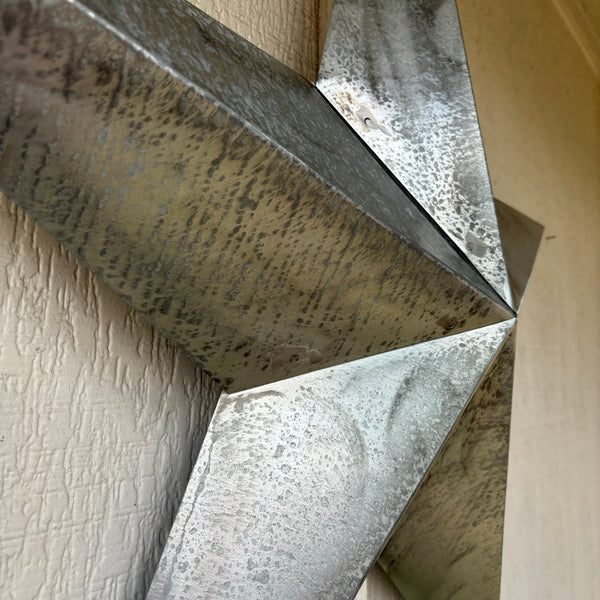UNFINISHED GALVANIZED BARN STAR 3" TO 120" METAL WALL ART WESTERN HOME  DECOR HANDMADE #EH10418