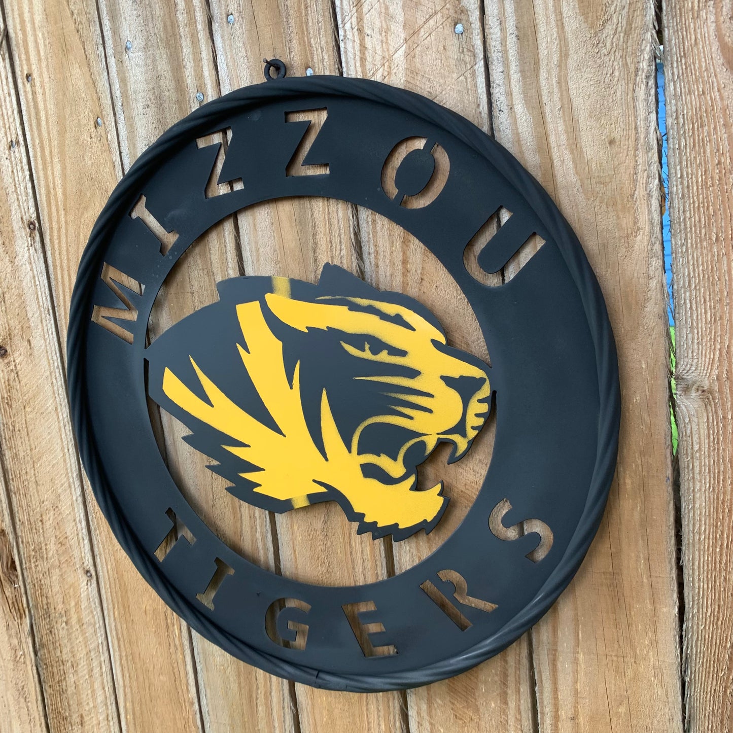 MIZZOU TIGERS MISSOURI CUSTOM METAL VINTAGE CRAFT TEAM SIGN HANDMADE