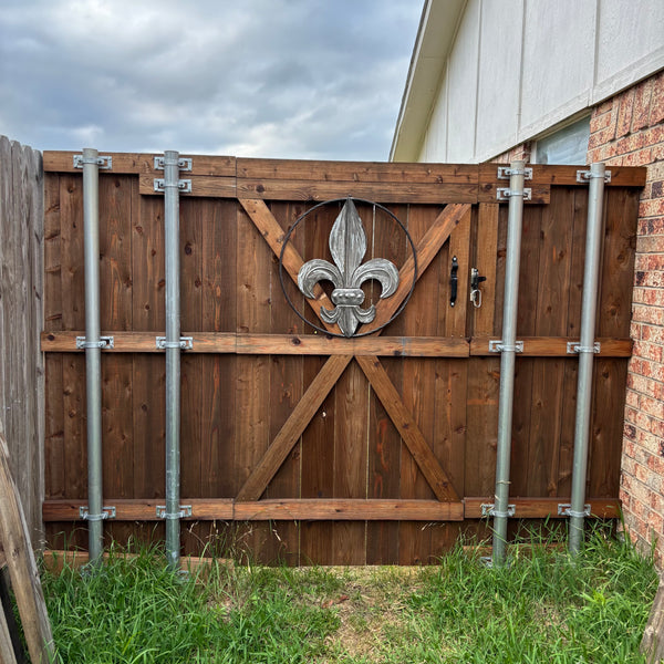 FLEUR DE LIS  CUSTOM RAW METAL METAL UNPAINTED WALL ART SIGN WESTERN HOME DECOR HANDMADE NEW 12",18",24",32"
