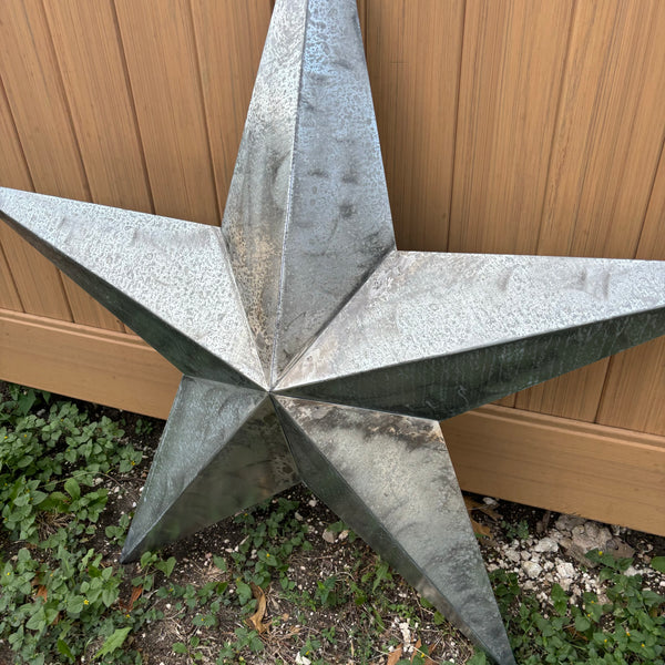 UNFINISHED GALVANIZED BARN STAR 3" TO 120" METAL WALL ART WESTERN HOME  DECOR HANDMADE #EH10418