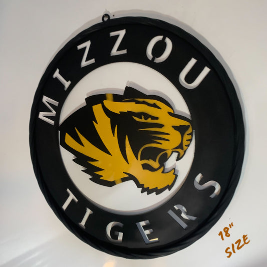 MIZZOU TIGERS MISSOURI CUSTOM METAL VINTAGE CRAFT TEAM SIGN HANDMADE