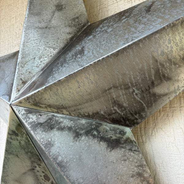 UNFINISHED GALVANIZED BARN STAR 3" TO 120" METAL WALL ART WESTERN HOME  DECOR HANDMADE #EH10418