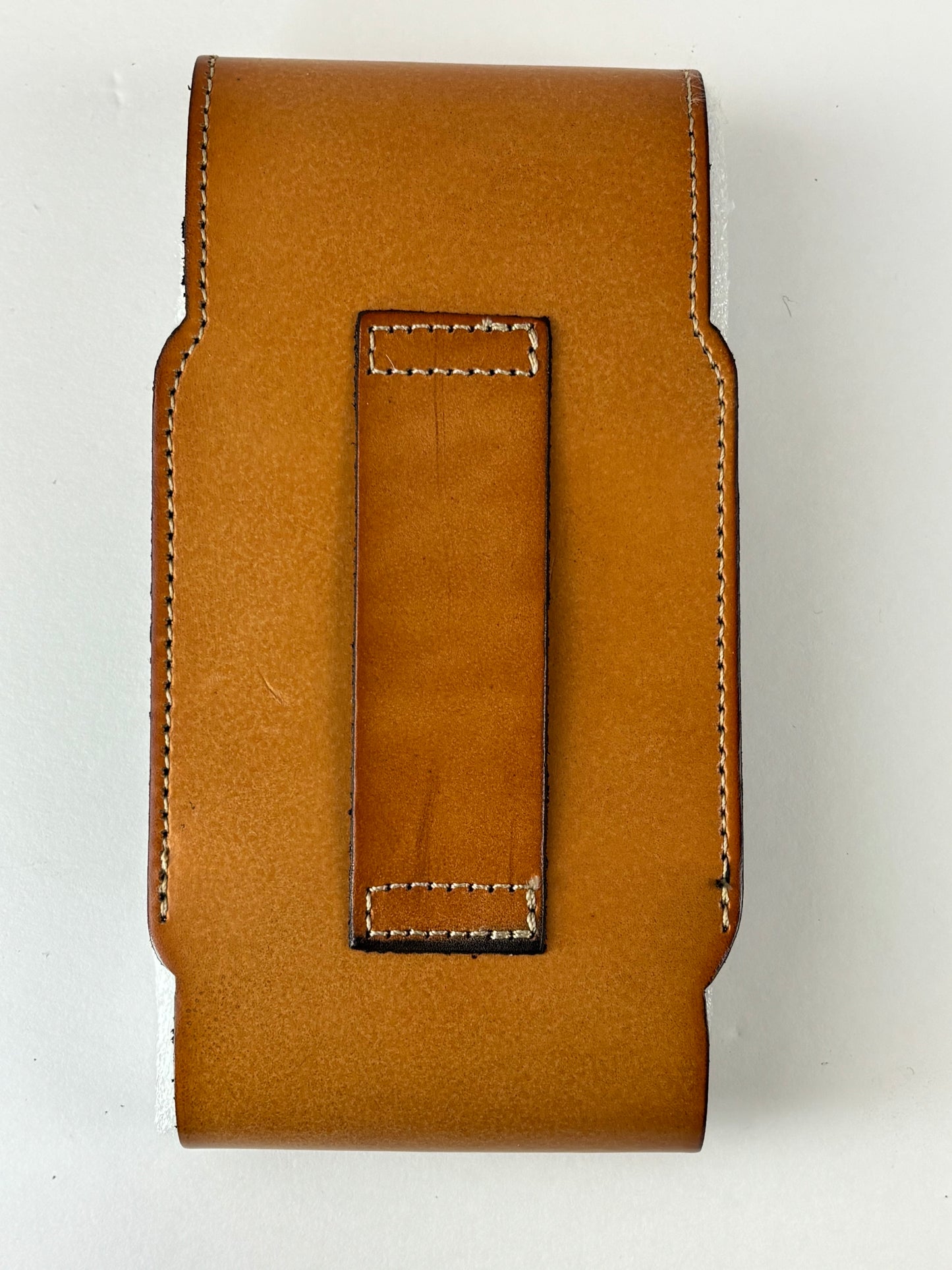 7" STAR LEATHER HOLSTER TAN BROWN STAR POUCH EXTRA LARGE  BELT LOOP CELL PHONE CASE UNIVERSAL OVERSIZE #EH13320