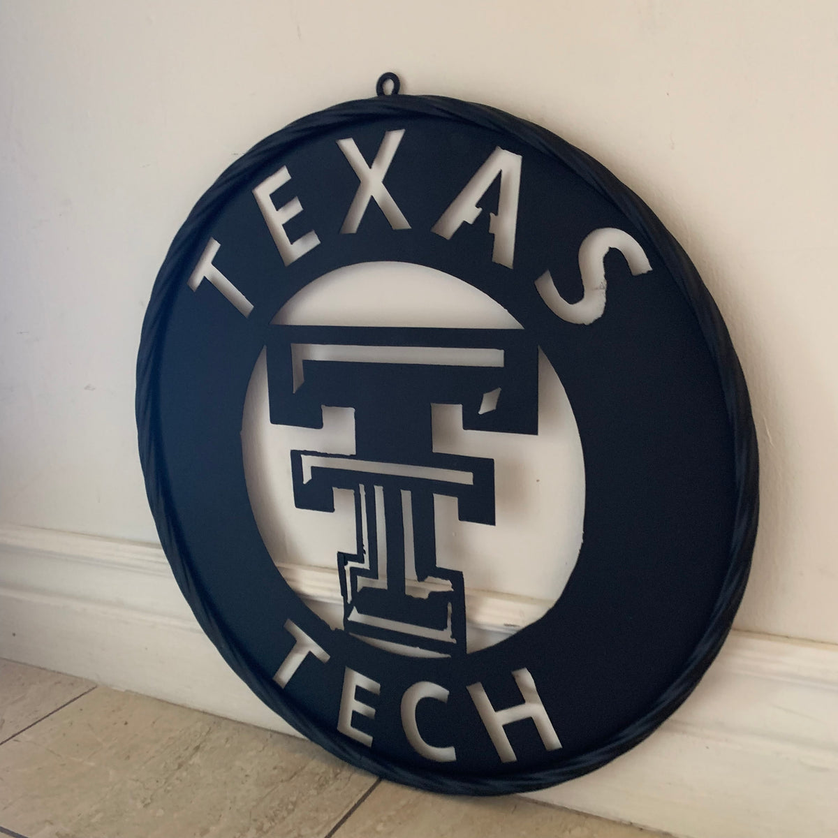 12",18",24",32",36" TEXAS TECH RUSTIC BLACK CUSTOM METAL VINTAGE CRAFT TEAM SIGN HANDMADE TO ORDER
