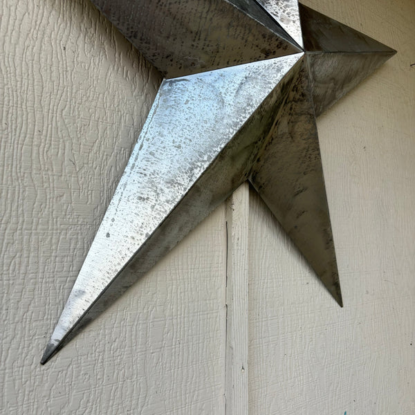 UNFINISHED GALVANIZED BARN STAR 3" TO 120" METAL WALL ART WESTERN HOME  DECOR HANDMADE #EH10418