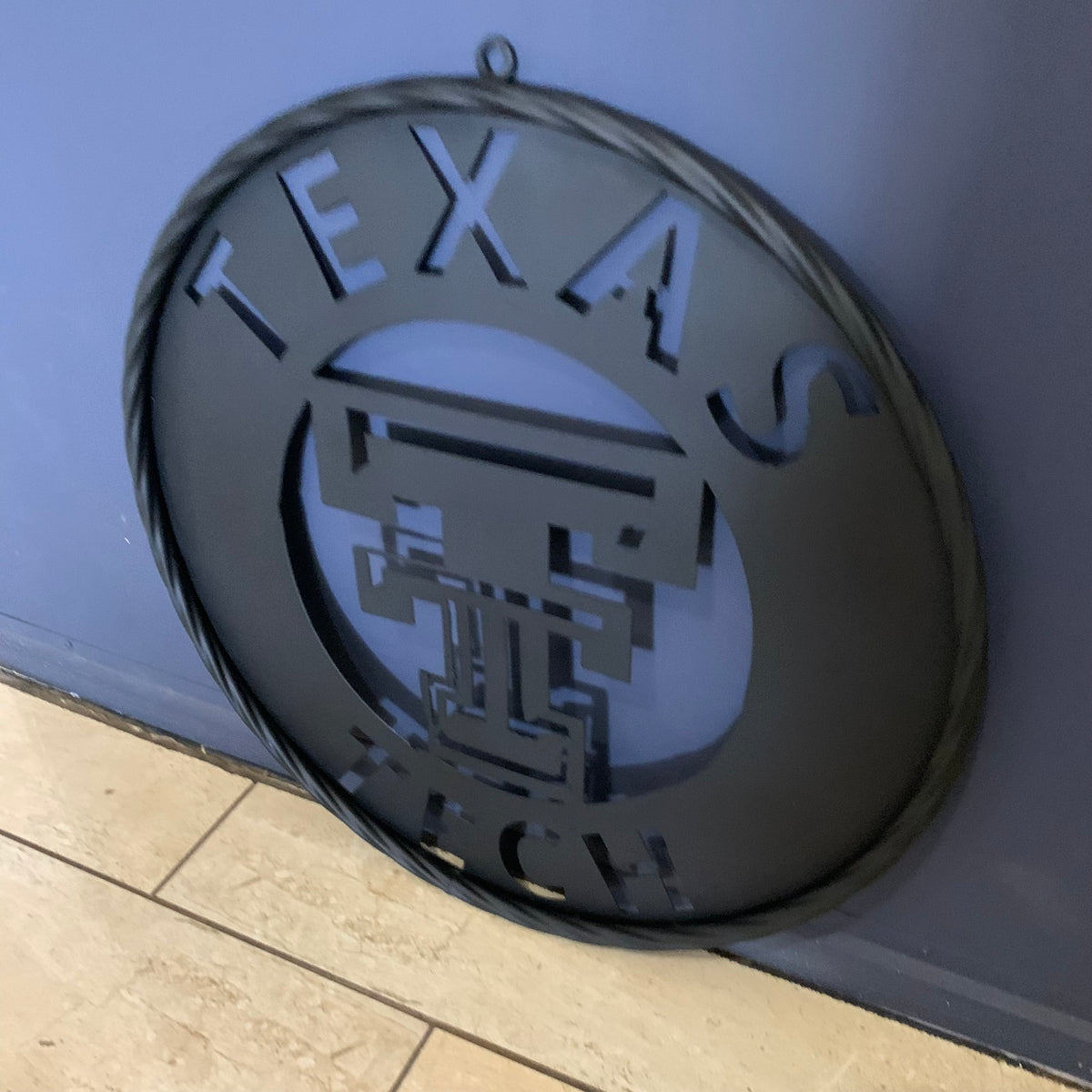 12",18",24",32",36" TEXAS TECH RUSTIC BLACK CUSTOM METAL VINTAGE CRAFT TEAM SIGN HANDMADE TO ORDER