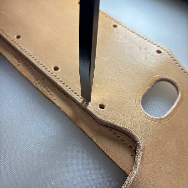 7" LONESTAR VEG TAN  LEATHER POUCH EXTRA LARGE  BELT LOOP HOLSTER CELL PHONE CASE UNIVERSAL OVERSIZE -- FREE SHIPPING