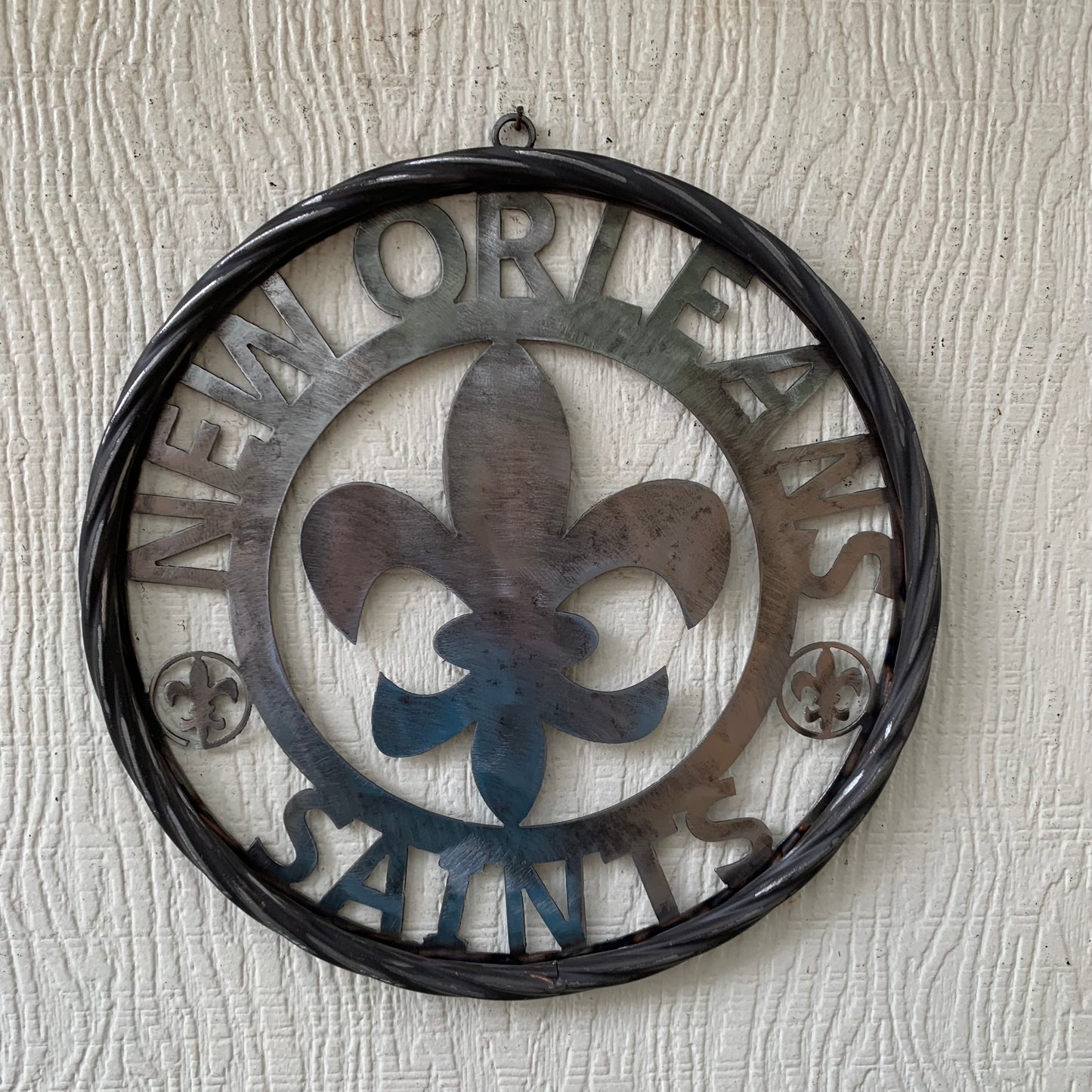 NEW ORLEANS SAINTS CUSTOM RAW METAL CRAFT SIGN WALL ART WESTERN HOME DECOR LASERCUT ART HANDMADE 12",18",24