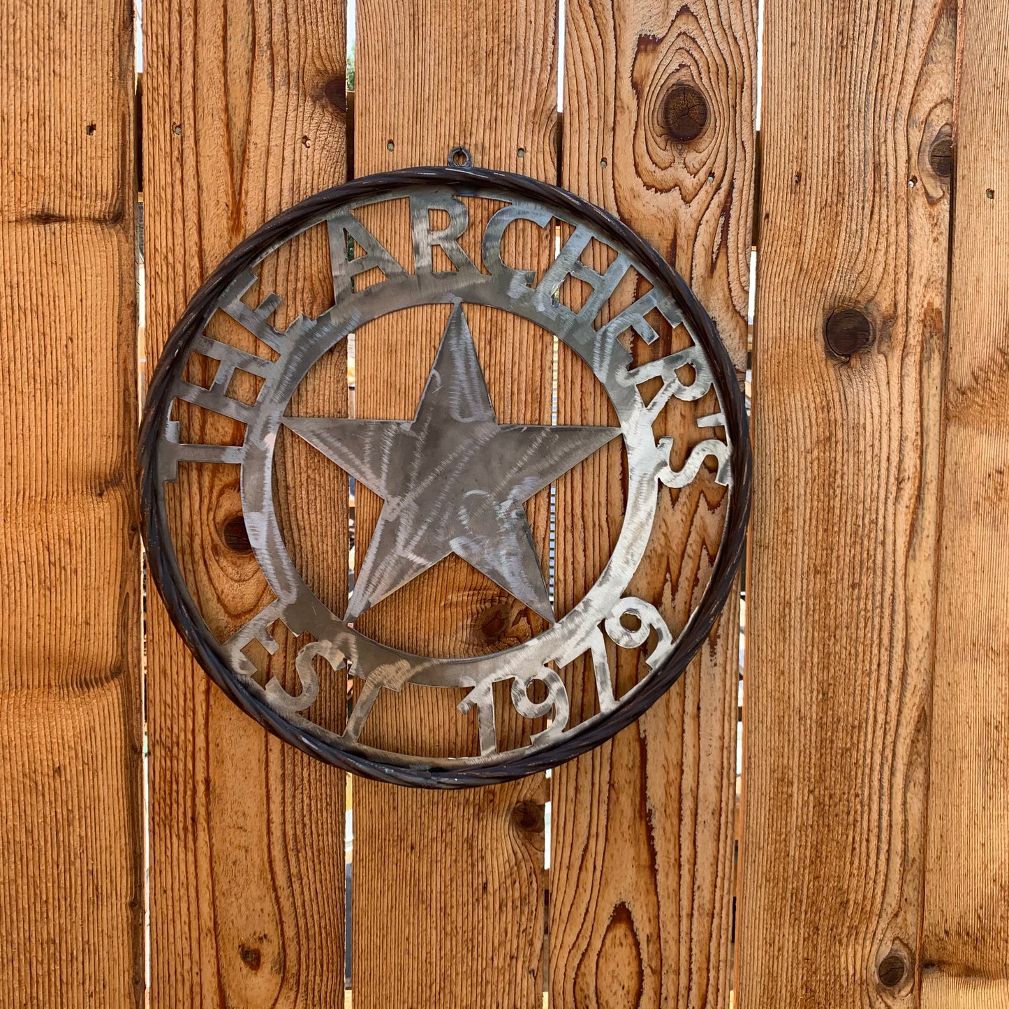 ARCHER STYLE YOUR CUSTOM NAME LASERCUT METAL SIGN WESTERN HOME DECOR HANDMADE ART