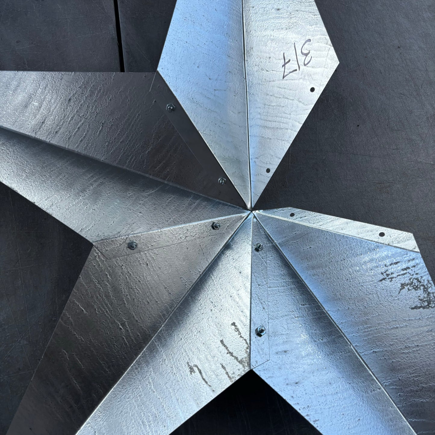 UNFINISHED GALVANIZED KIT STAR 3" TO 120" METAL BARN COUNTRY STAR WALL ART WESTERN HOME  DECOR HANDMADE #EH10418