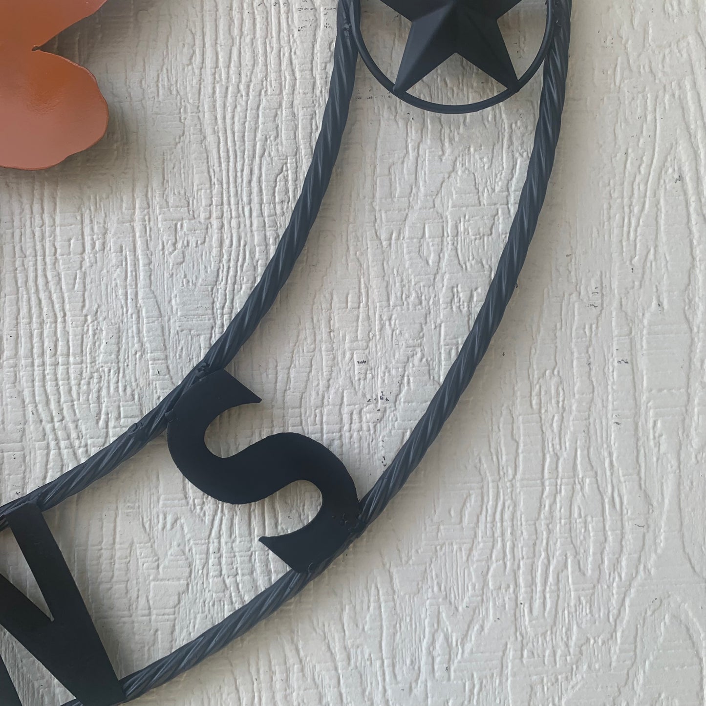 HOOKEM HORNS WITH LONE STAR TEXAS LONGHORNS HOOK EM METAL CUSTOM VINTAGE CRAFT WALL ART TEAM SIGN HANDMADE