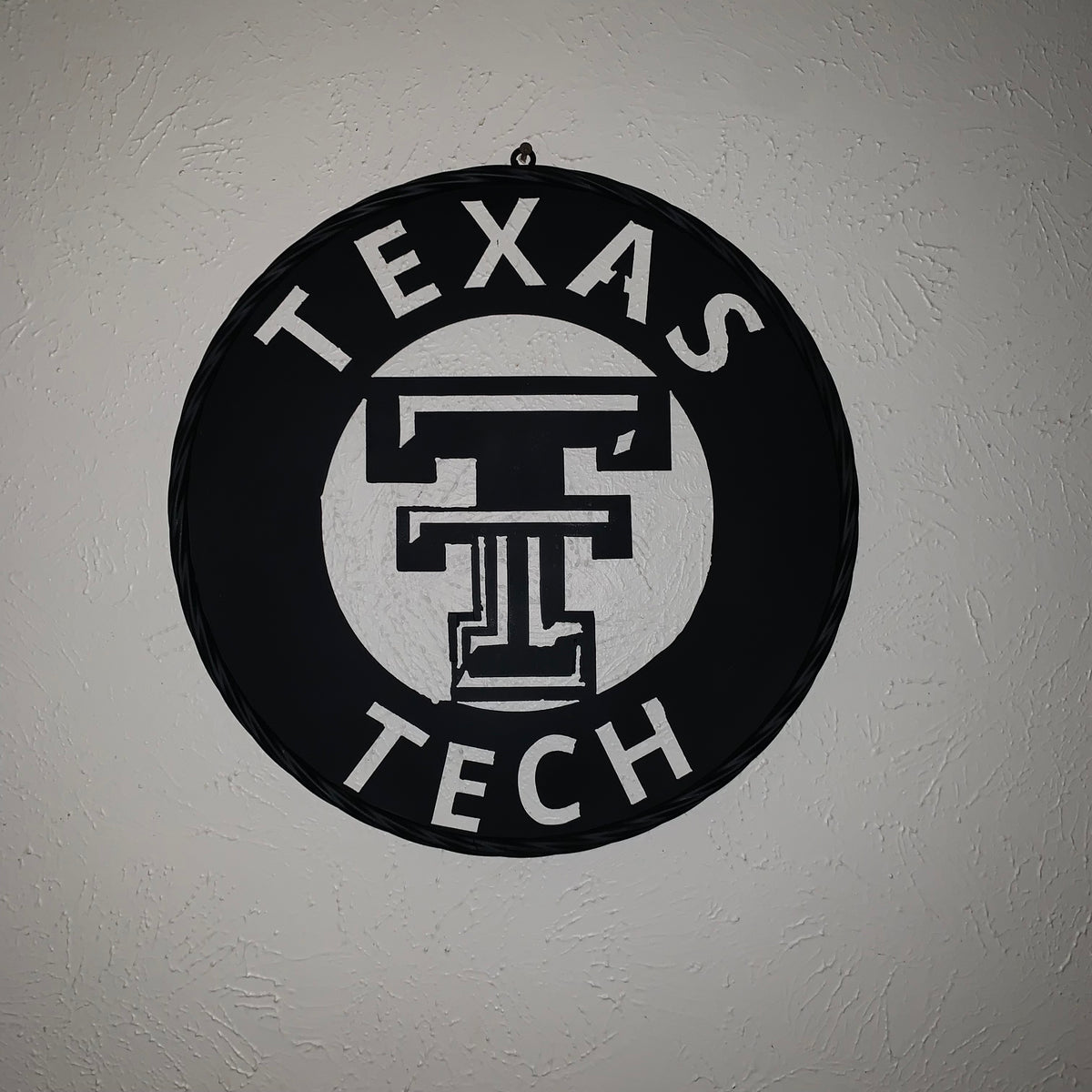 12",18",24",32",36" TEXAS TECH RUSTIC BLACK CUSTOM METAL VINTAGE CRAFT TEAM SIGN HANDMADE TO ORDER