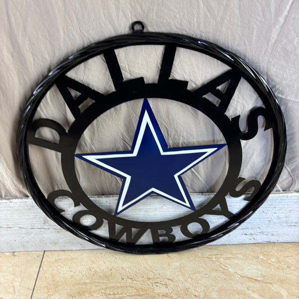 18",24",36" DALLAS COWBOYS METAL WALL ART WESTERN HOME DECOR VINTAGE RUSTIC BRONZE NEW #EH12316