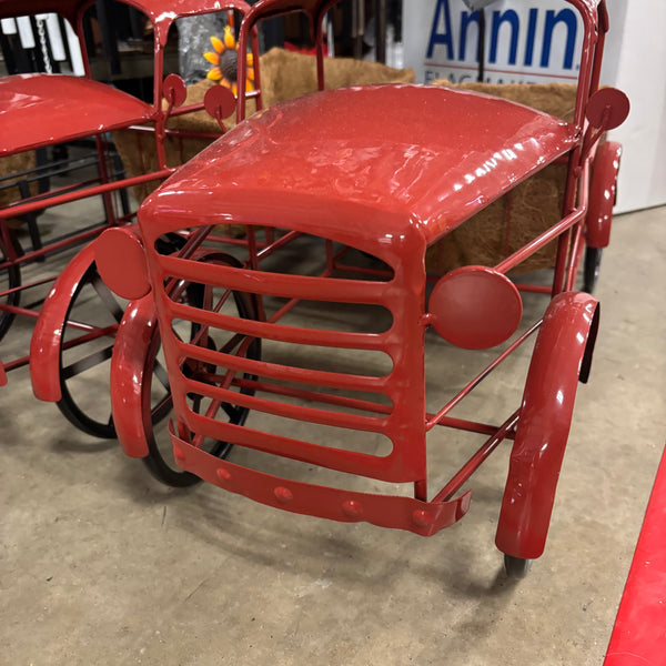 32" RED TRUCK PLANTER PICKUP TRUCK METAL ART VINTAGE GARDEN ART WESTERN HOME DECOR HANDMADE NEW #EH13010