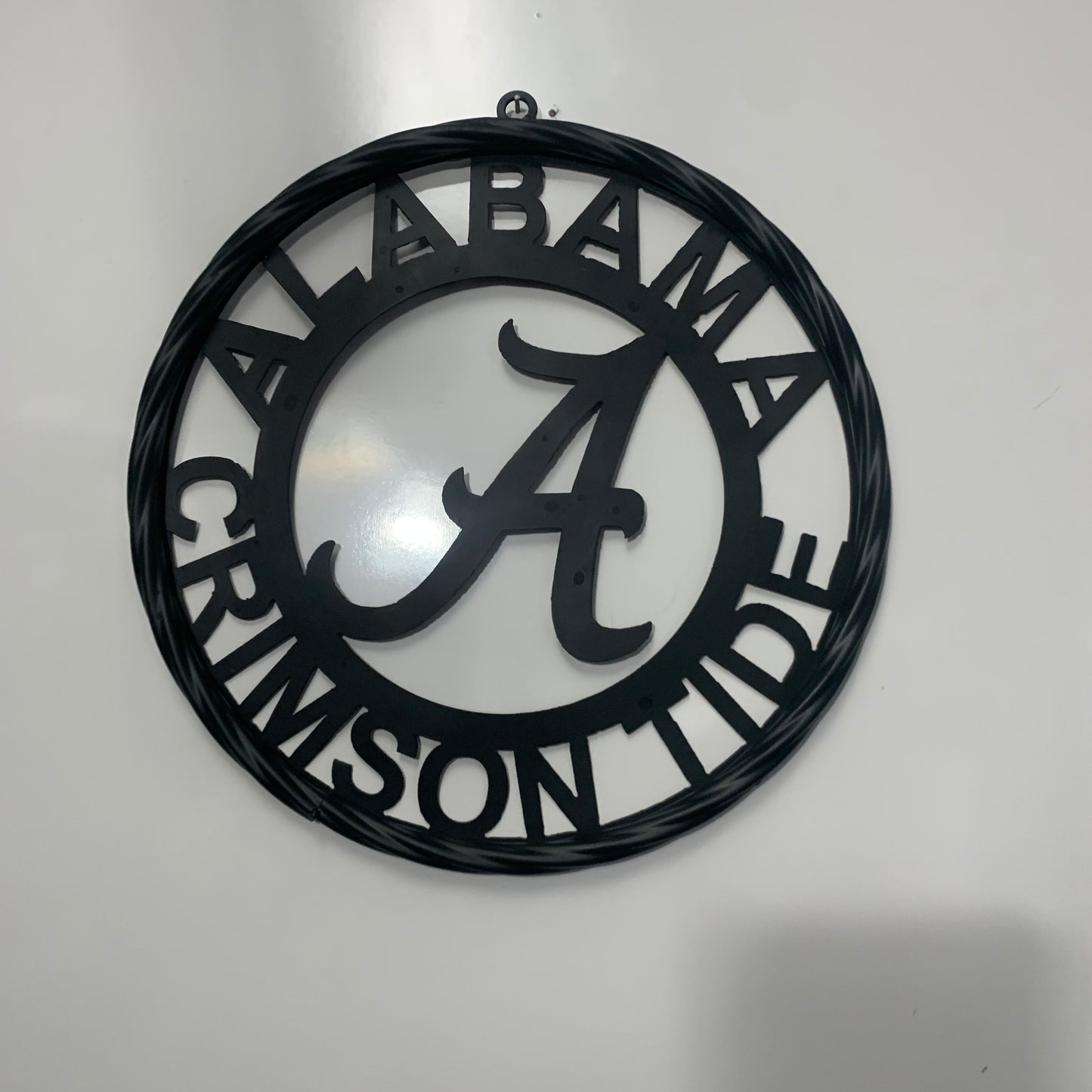 ALABAMA CRIMSON TIDE CUSTOM ALL BLACK METAL VINTAGE SIGN TEAM HANDMADE