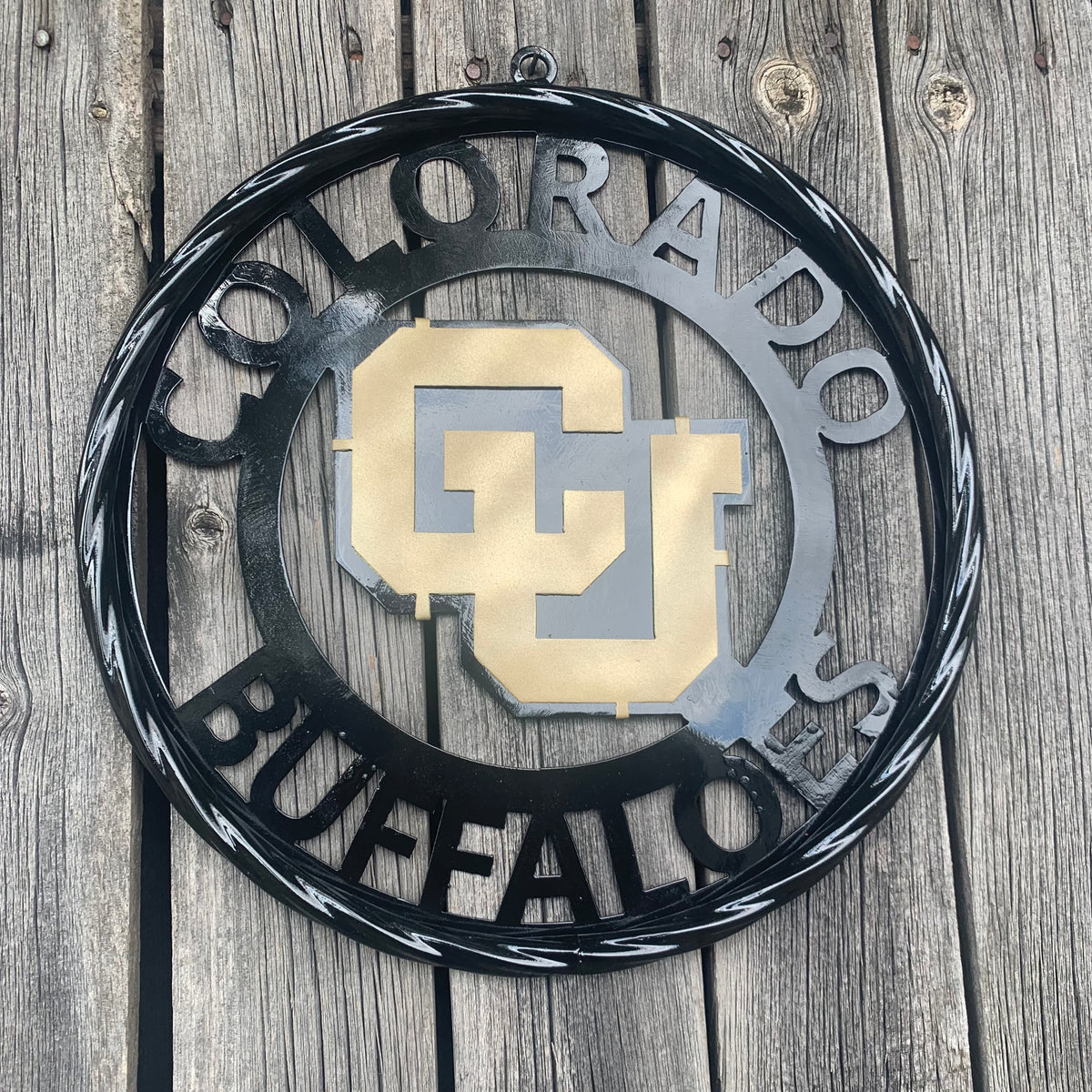 COLORADO BUFFALOES CUSTOM METAL VINTAGE CRAFT SIGN TEAM ART WESTERN HOME DECOR HANDMADE