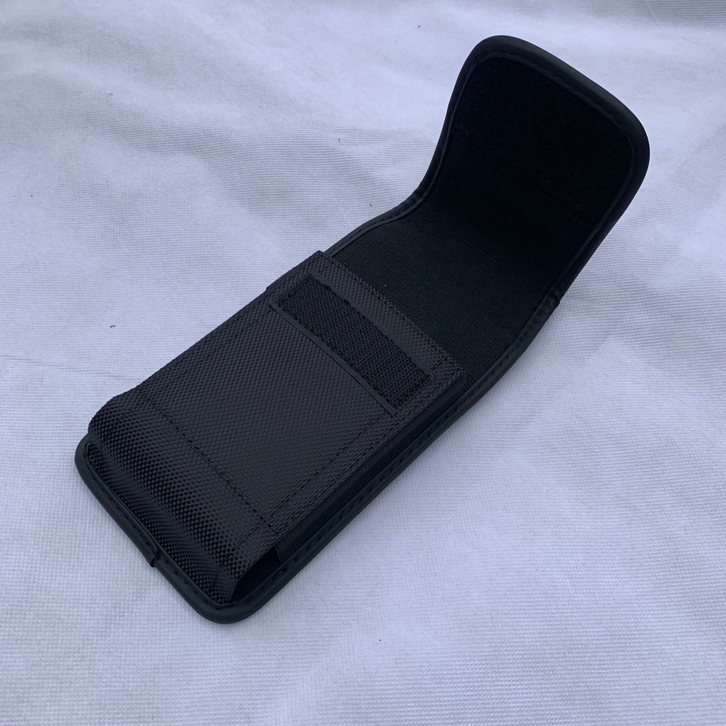 #EH11389 NYLON 7" RUGGED PHONE POUCH EXTRA LARGE BELT LOOP HOLSTER BLACK CELL PHONE CASE VERTICAL UNIVERSAL OVERSIZE Z-LITE BRAND NEW