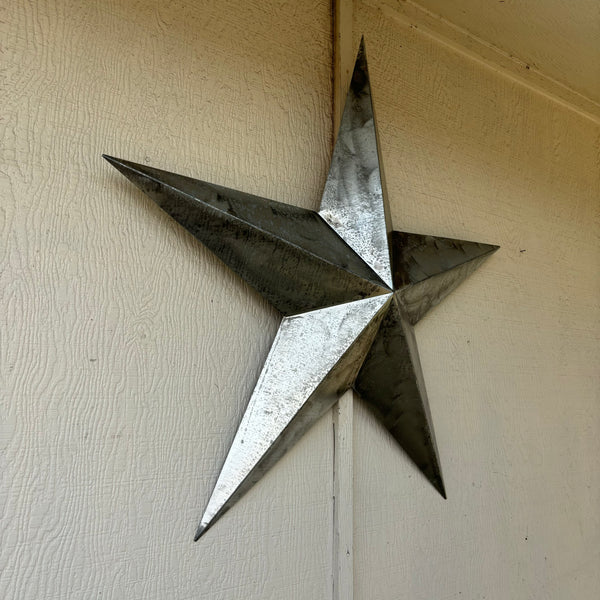 UNFINISHED GALVANIZED BARN STAR 3" TO 120" METAL WALL ART WESTERN HOME  DECOR HANDMADE #EH10418