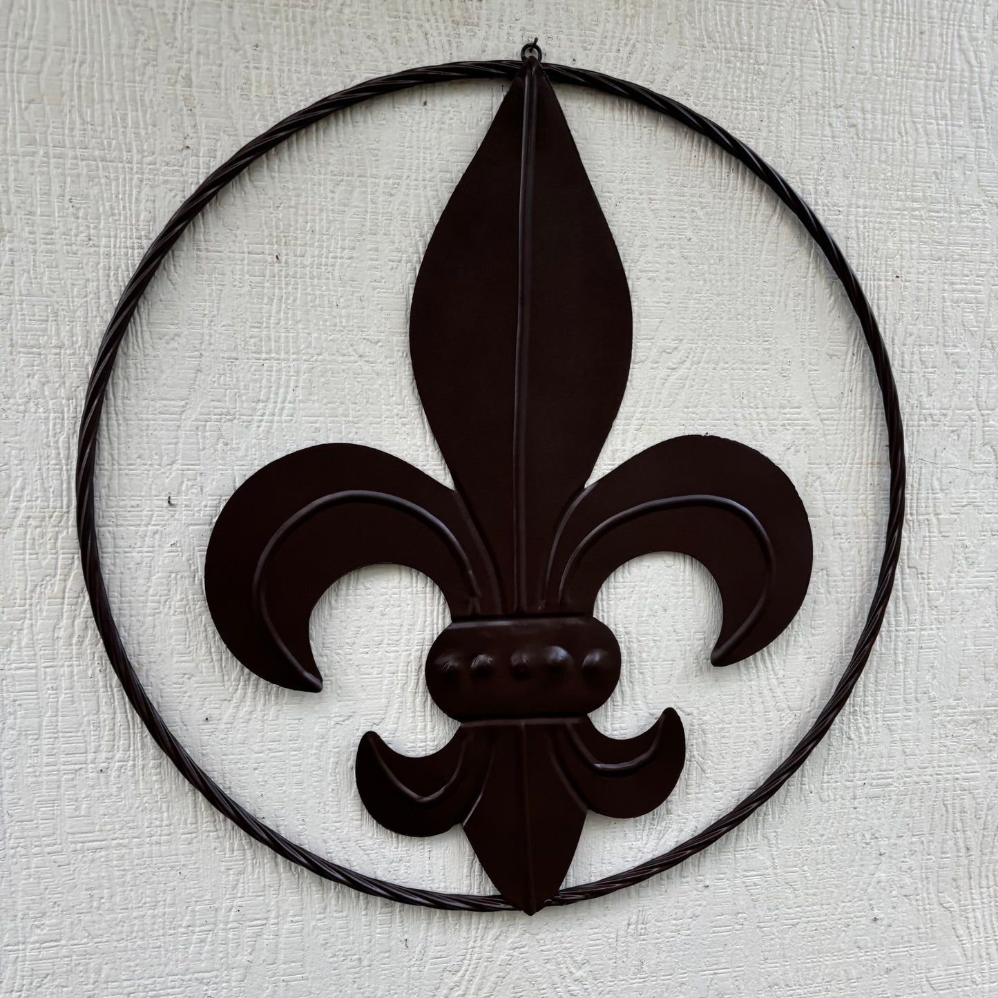 FLEUR DE LIS BRONZE METAL WALL ART SIGN WESTERN HOME DECOR HANDMADE NEW 12",18",24",32"