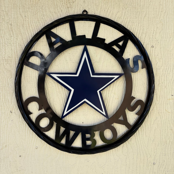 18",24",36" DALLAS COWBOYS METAL WALL ART WESTERN HOME DECOR VINTAGE RUSTIC BRONZE NEW #EH12316