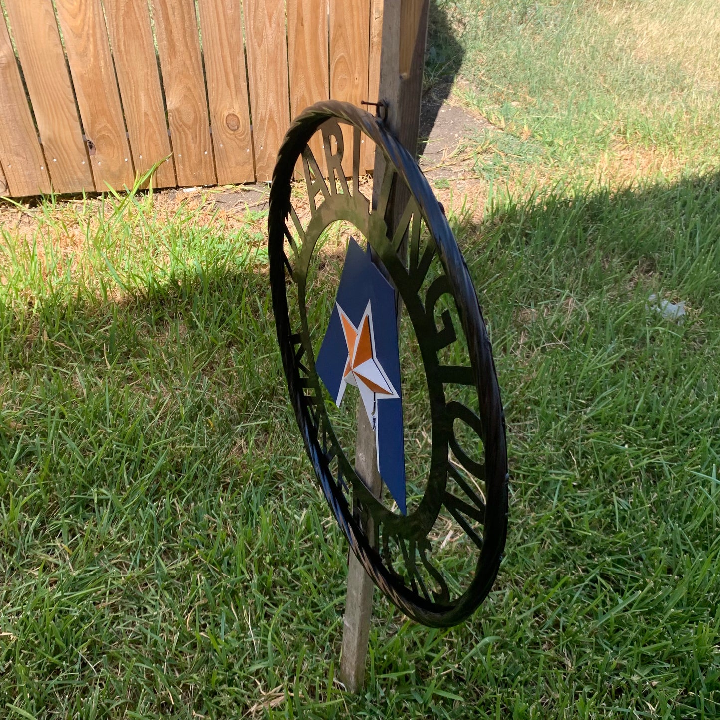 UTA ARLINGTON CUSTOM METAL VINTAGE CRAFT TEAM SIGN WESTERN HOME DECOR HANDMADE