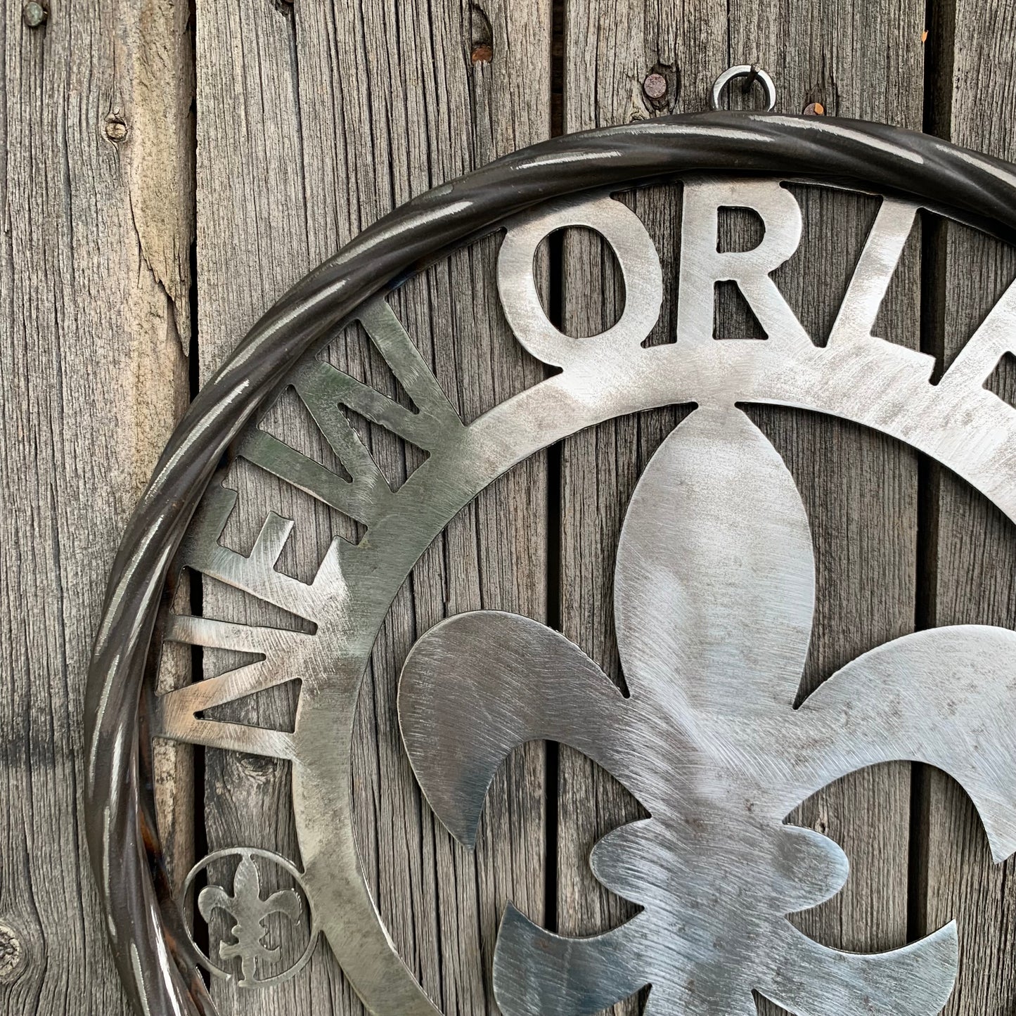 NEW ORLEANS SAINTS CUSTOM RAW METAL CRAFT SIGN WALL ART WESTERN HOME DECOR LASERCUT ART HANDMADE 12",18",24