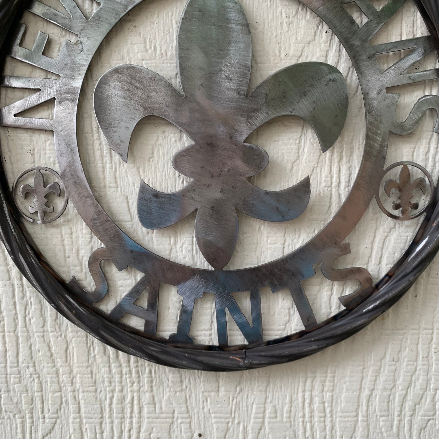 NEW ORLEANS SAINTS CUSTOM RAW METAL CRAFT SIGN WALL ART WESTERN HOME DECOR LASERCUT ART HANDMADE 12",18",24