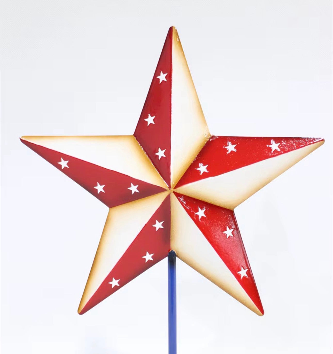 AMERICANA USA FLAG BARN STAR RED WHITE STAR STYLE HANDMADE 16",24",36" #EH