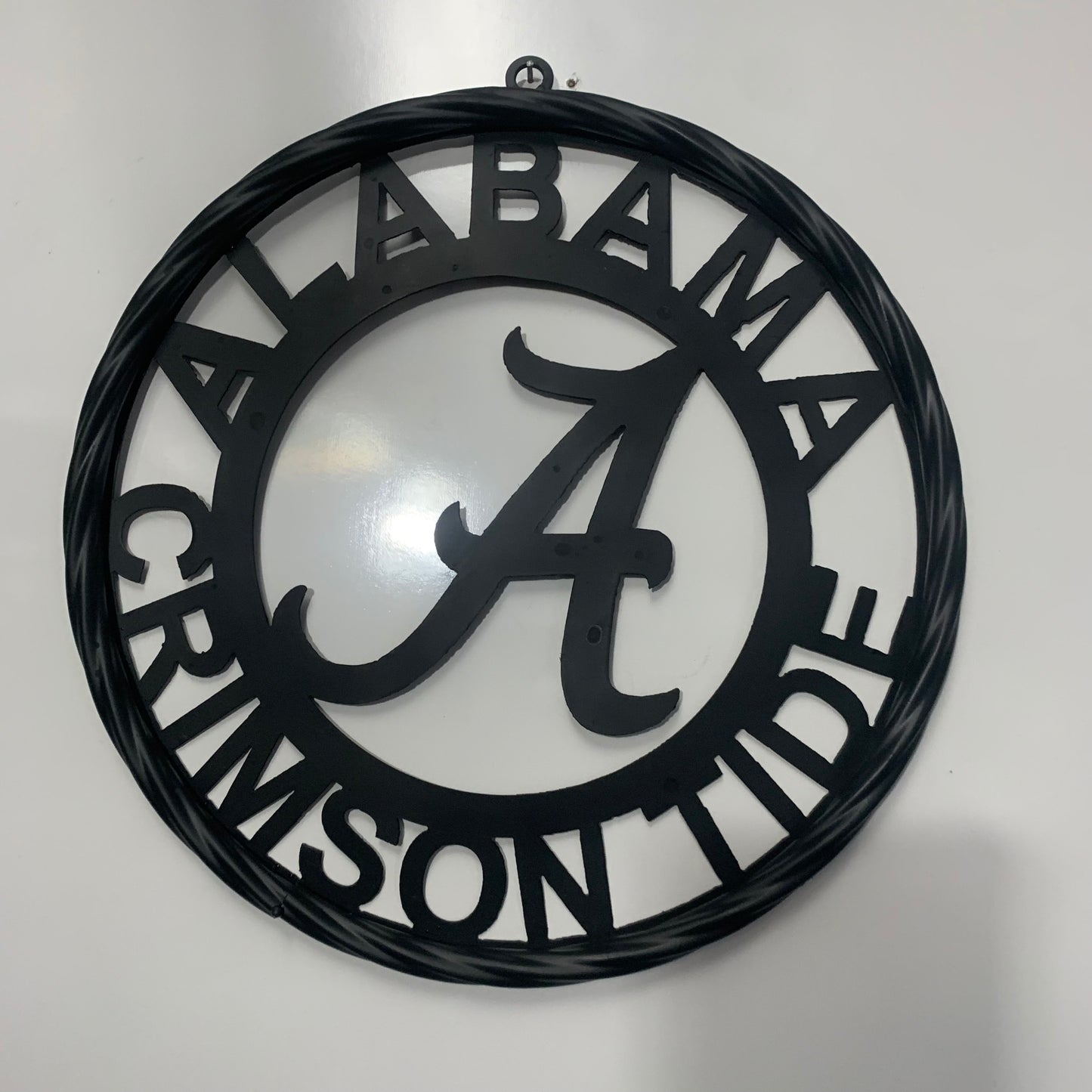 ALABAMA CRIMSON TIDE CUSTOM ALL BLACK METAL VINTAGE SIGN TEAM HANDMADE