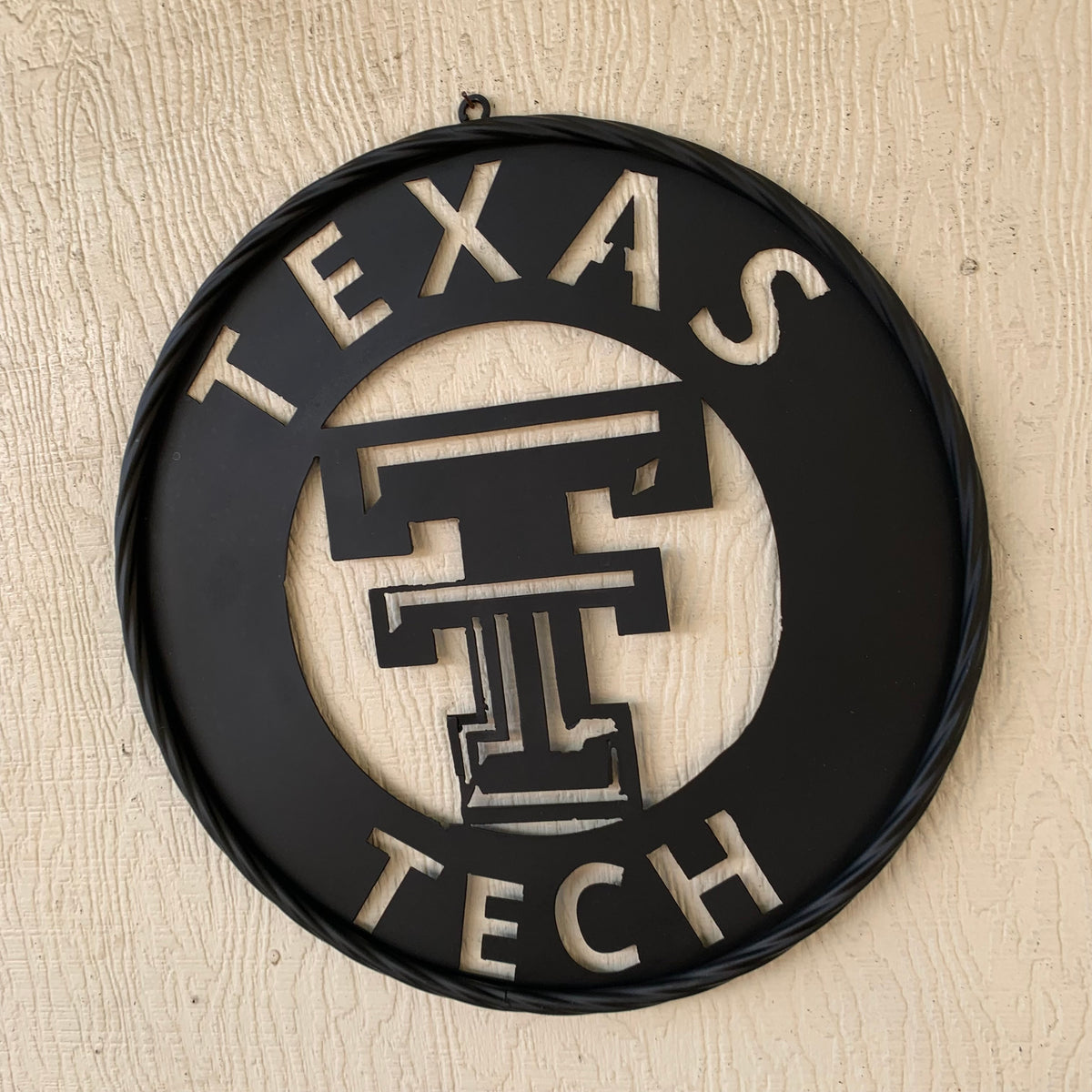 12",18",24",32",36" TEXAS TECH RUSTIC BLACK CUSTOM METAL VINTAGE CRAFT TEAM SIGN HANDMADE TO ORDER