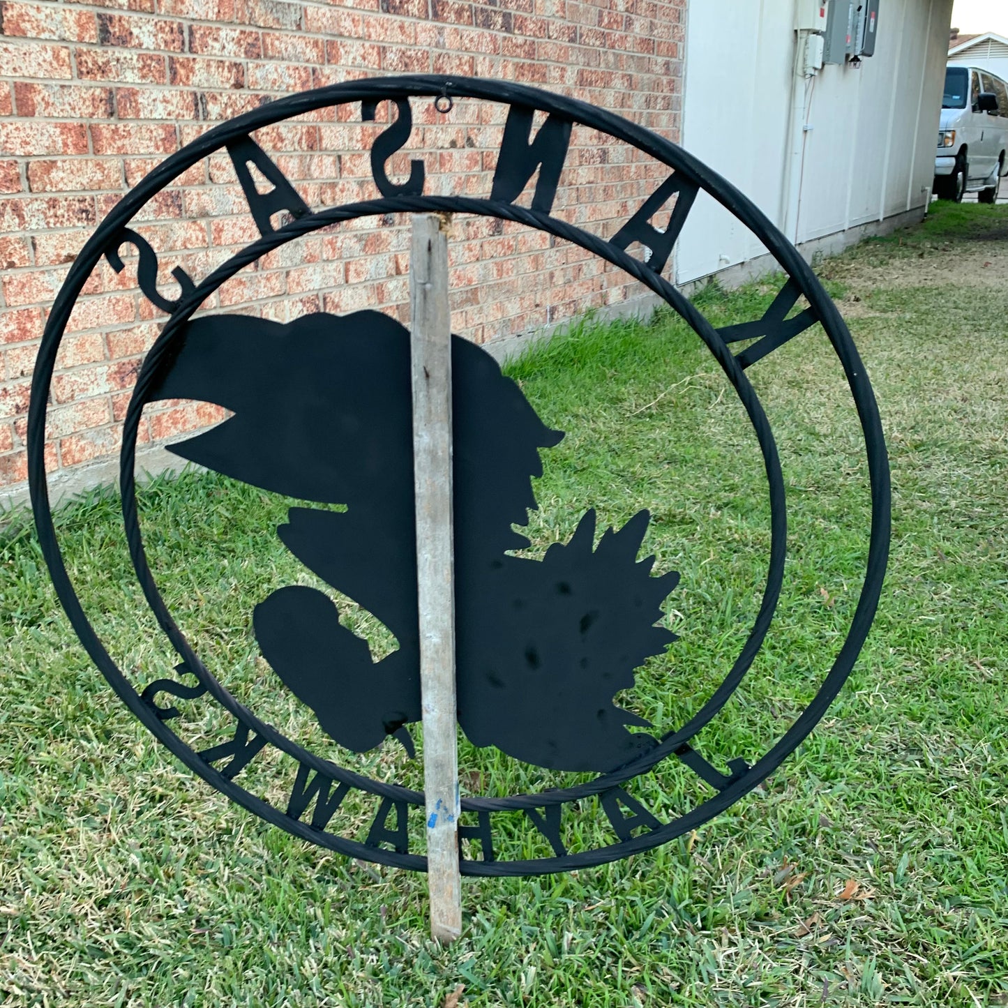 KANSAS JAYHAWKS RAW CUSTOM METAL VINTAGE CRAFT SIGN UNPAINTED TEAM HANDMADE