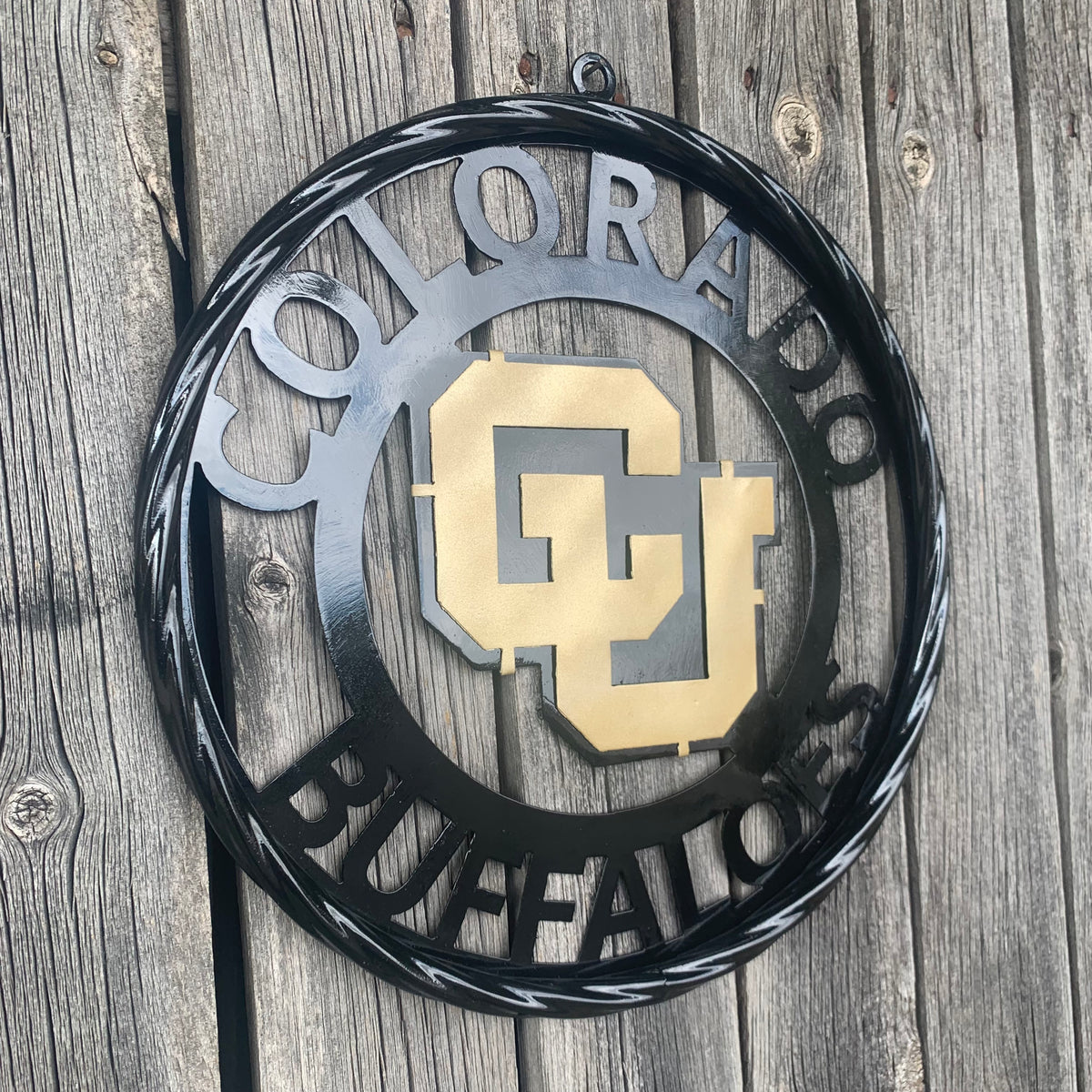 COLORADO BUFFALOES CUSTOM METAL VINTAGE CRAFT SIGN TEAM ART WESTERN HOME DECOR HANDMADE