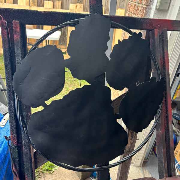 CLEMSON TIGERS PAW CUSTOM BLACK METAL VINTAGE CRAFT SIGN WALL ART TEAM SIGN HANDMADE STYLE# 2 #EH12745