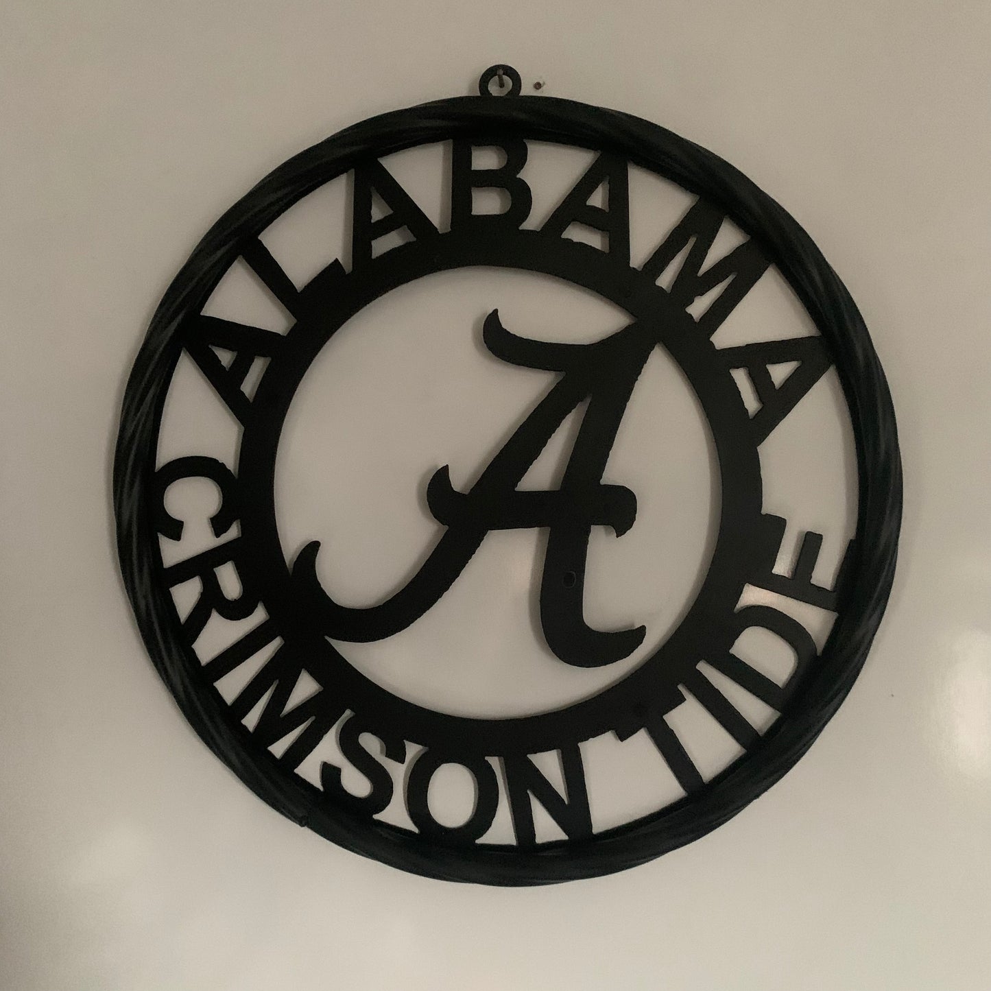 ALABAMA CRIMSON TIDE CUSTOM ALL BLACK METAL VINTAGE SIGN TEAM HANDMADE