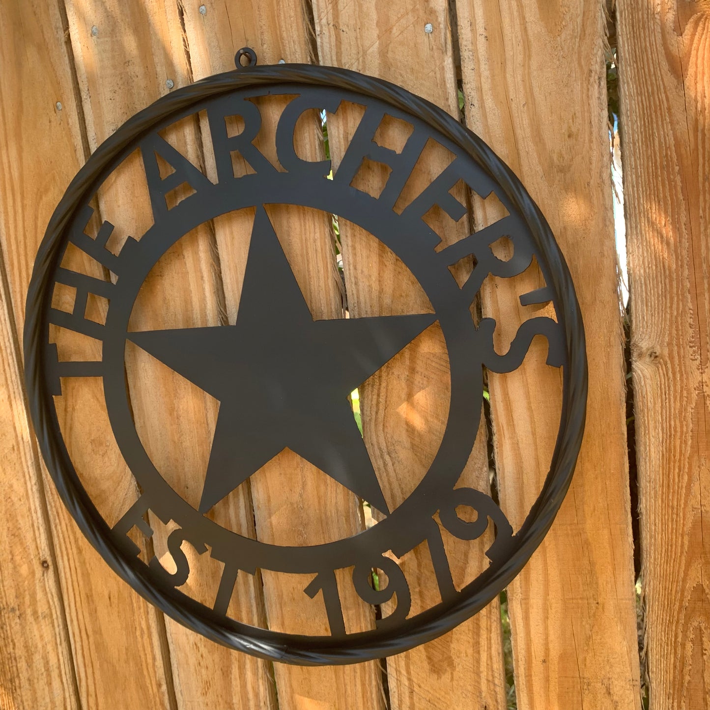 ARCHER STYLE YOUR CUSTOM NAME LASERCUT METAL SIGN WESTERN HOME DECOR HANDMADE ART