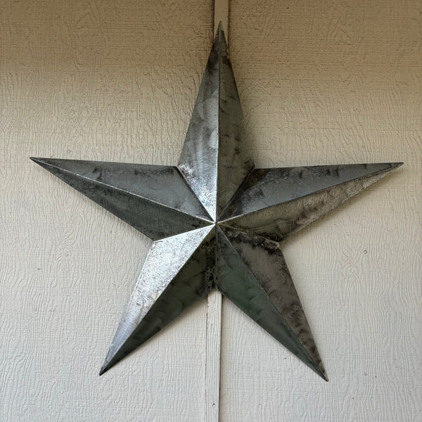 UNFINISHED GALVANIZED BARN STAR 3" TO 120" METAL WALL ART WESTERN HOME  DECOR HANDMADE #EH10418