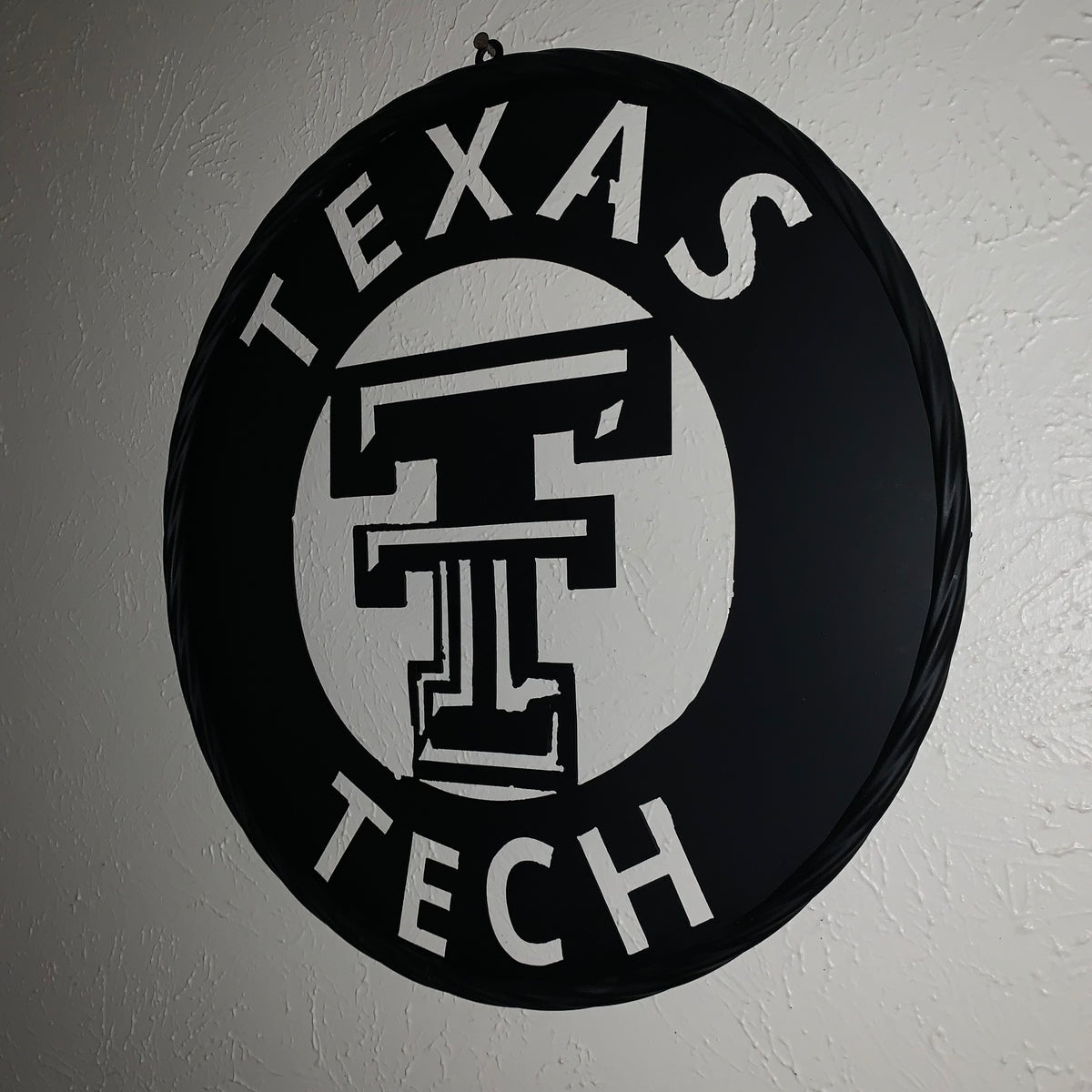 12",18",24",32",36" TEXAS TECH RUSTIC BLACK CUSTOM METAL VINTAGE CRAFT TEAM SIGN HANDMADE TO ORDER