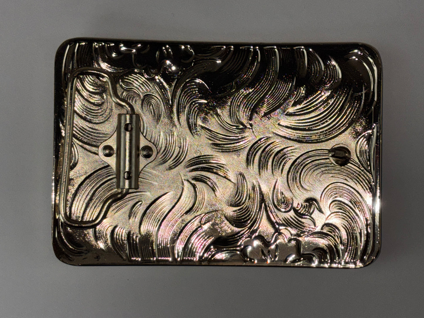 COWBOY PRAYER BELT BUCKLE GOLD WESTERN METAL BUCKLE FASHION ART 4.5" X 3.5"  #EH13230