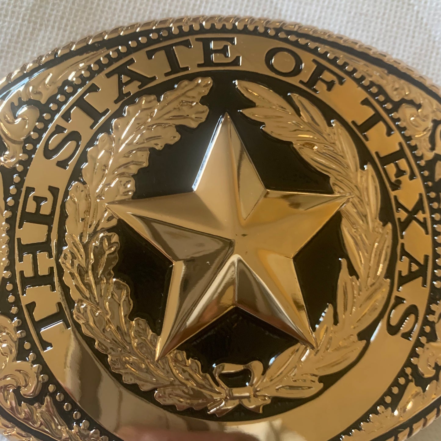 LONESTAR STATE ROSE GOLD STAR BELT BUCKLE LARGE WESTERN BUCKLE FASHION ART NEW #EH12264