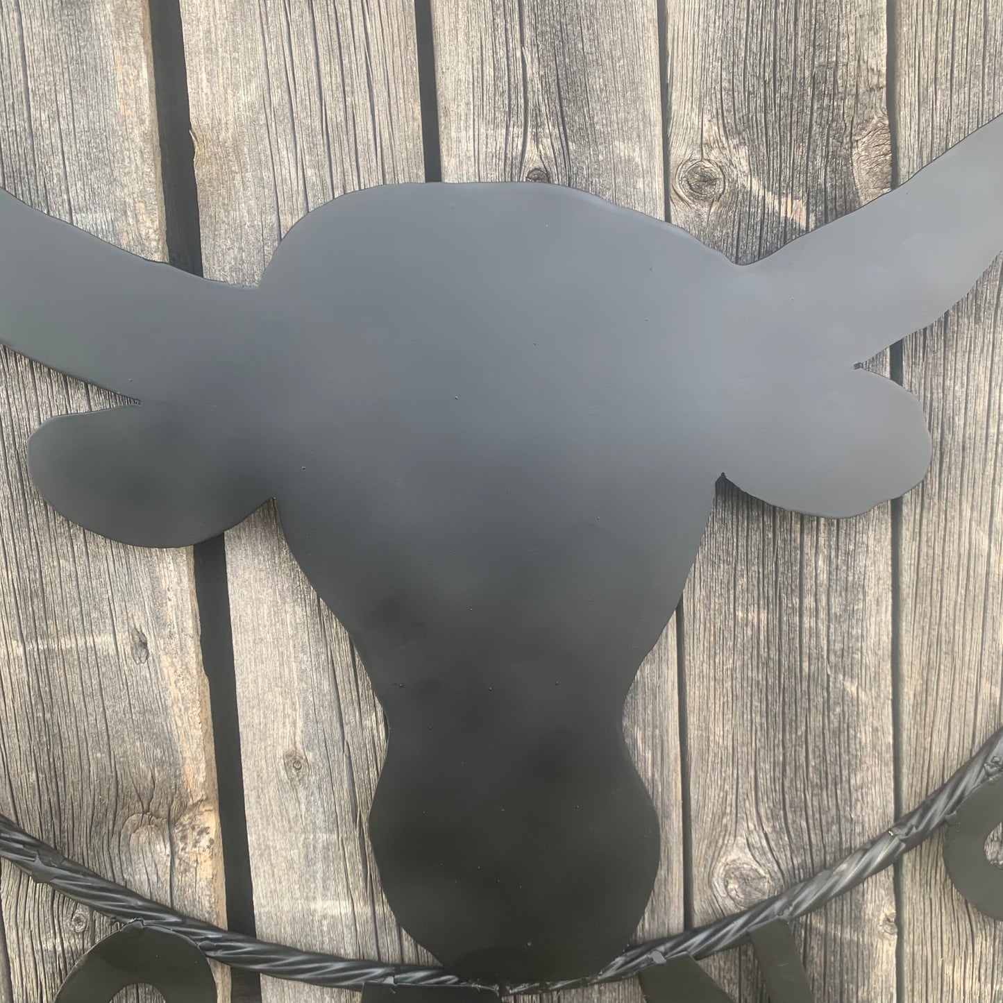 HOOKEM HORNS WITH LONE STAR TEXAS LONGHORNS HOOK EM BLACK METAL CUSTOM VINTAGE CRAFT WALL ART TEAM SIGN HANDMADE