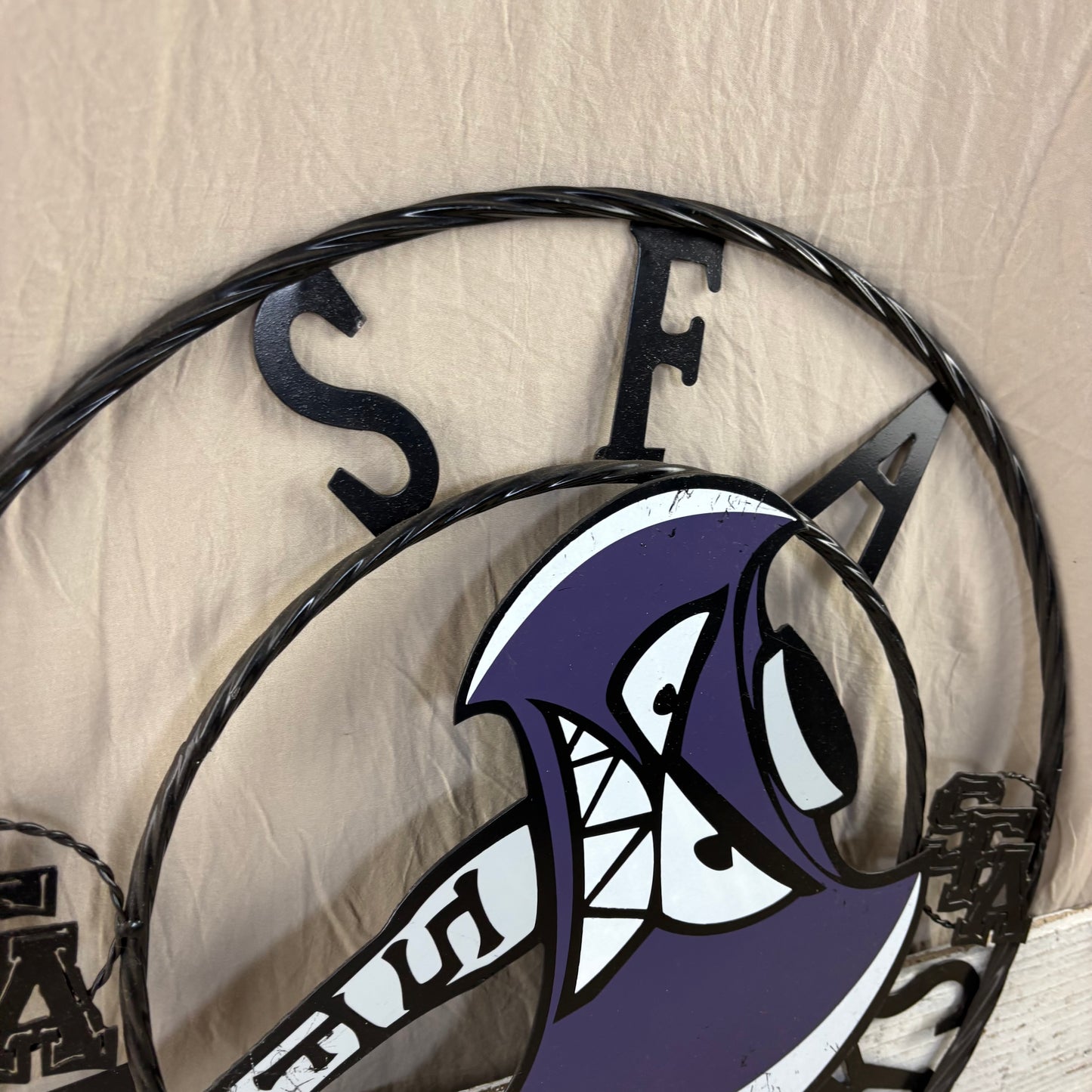 SFA LUMBERJACKS CUSTOM METAL VINTAGE CRAFT SIGN WALL ART TEAM SIGN HANDMADE