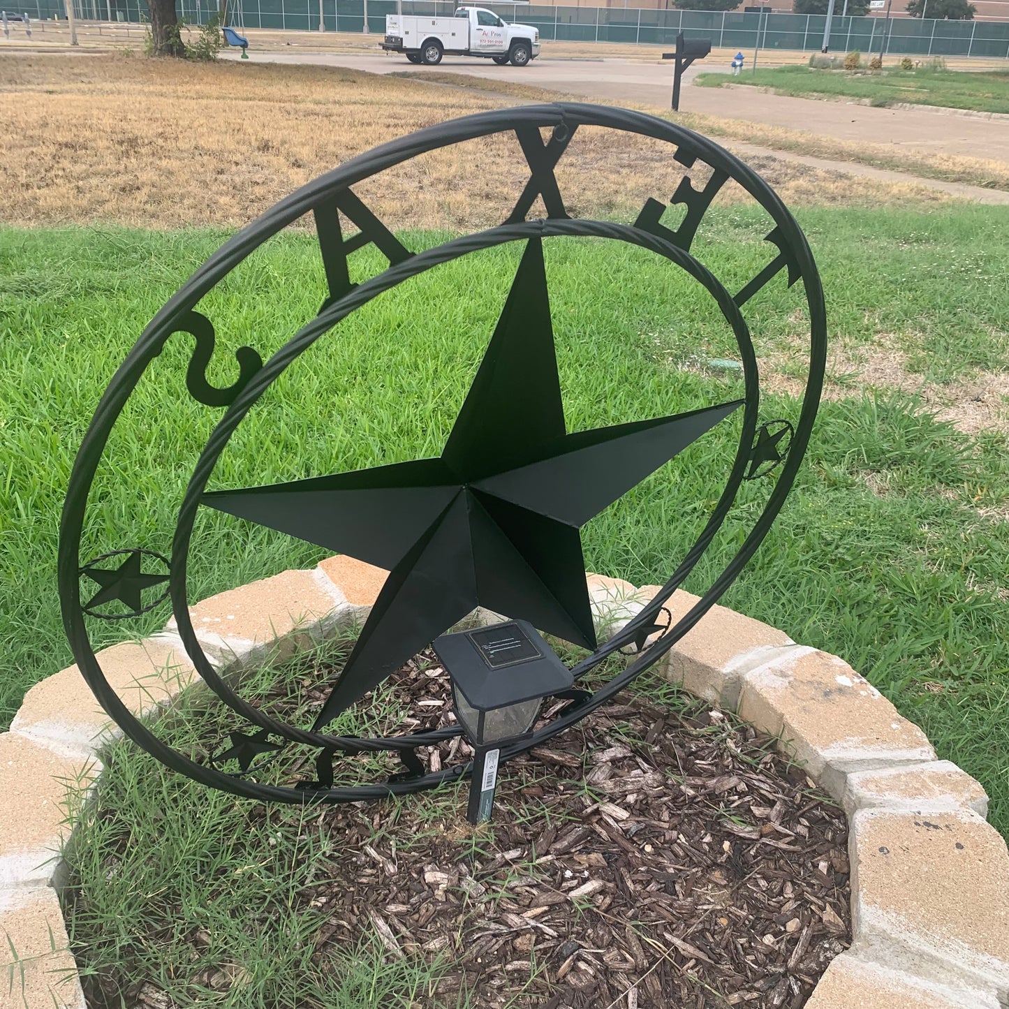 TEXAS 2022 STYLE CUSTOM NAME BARN STAR METAL LONESTAR 3d TWISTED BLACK ROPE RING WESTERN HOME DECOR   HANDMADE 24",32",36"