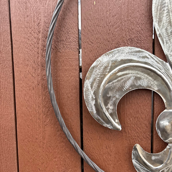 FLEUR DE LIS  CUSTOM RAW METAL METAL UNPAINTED WALL ART SIGN WESTERN HOME DECOR HANDMADE NEW 12",18",24",32"