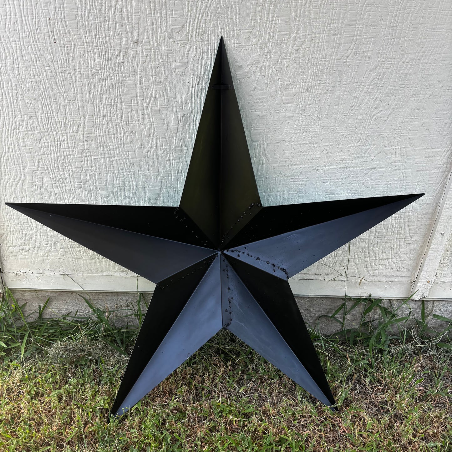 TURQUOISE DISTRESSED TWO TONE BARN STAR METAL ART WESTERN HOME DECOR HANDMADE