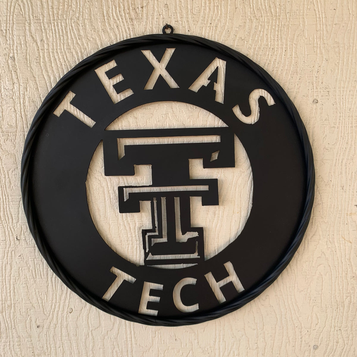 12",18",24",32",36" TEXAS TECH RUSTIC BLACK CUSTOM METAL VINTAGE CRAFT TEAM SIGN HANDMADE TO ORDER