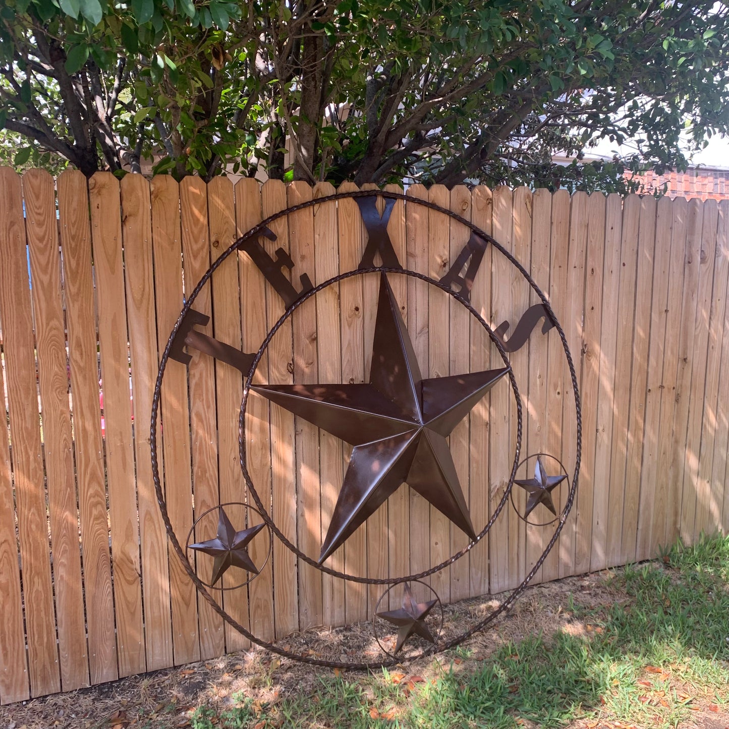 6 FOOT TEXAS LONE STAR GIANT LARGE OVERSIZE BARN STAR METAL RUSTIC BRONZE COPPER WALL ART WESTERN HOME DECOR HANDMADE NEW EH10523