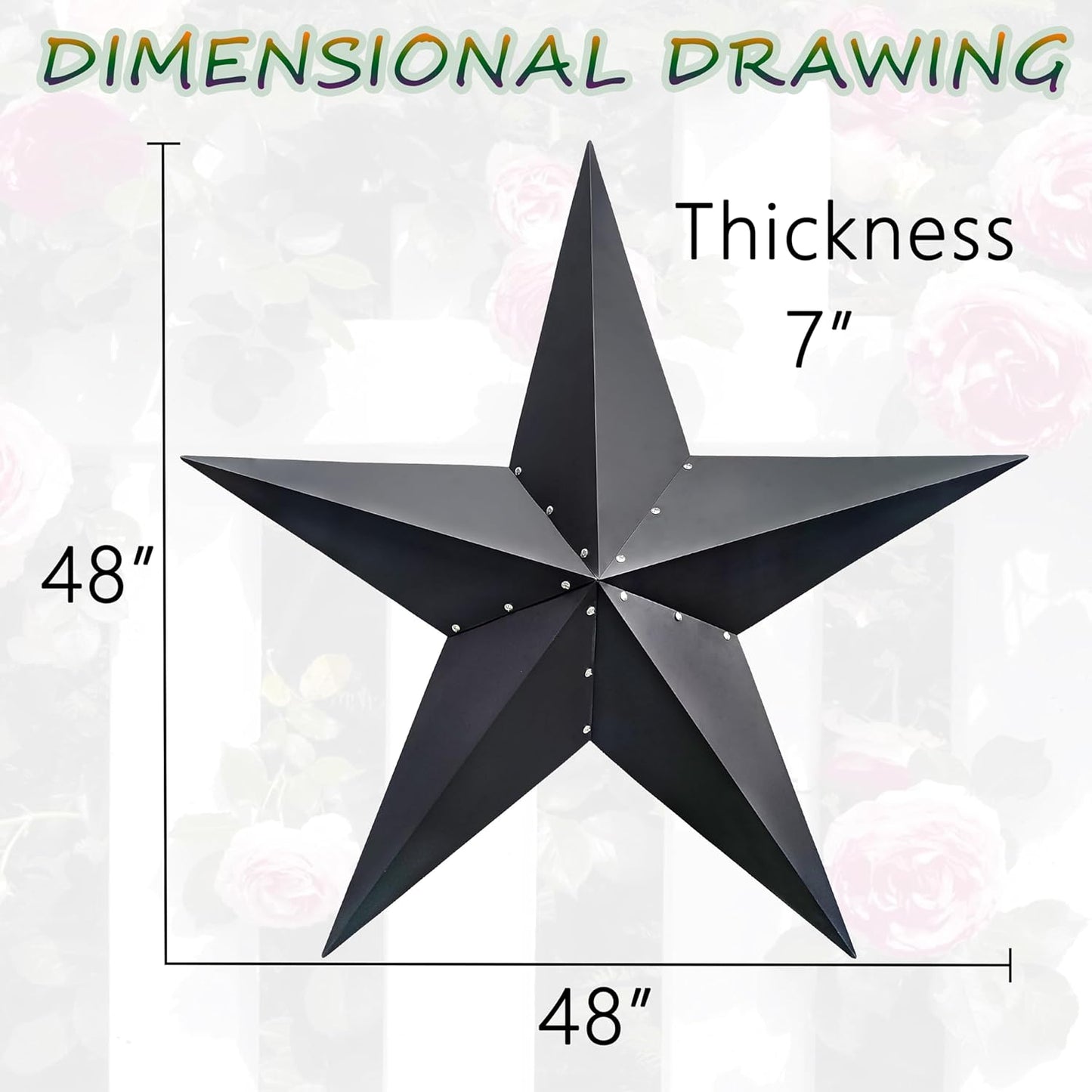 48" MUSTARD STAR KIT ASSEMBLY BARN STAR 5 POINT METAL STAR OF DAVID NO RING WESTERN HOME DECOR 53",72",96" HANDMADE EH13590